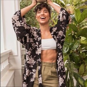 Spiritual Gangster Maya Floral Kimono Robe